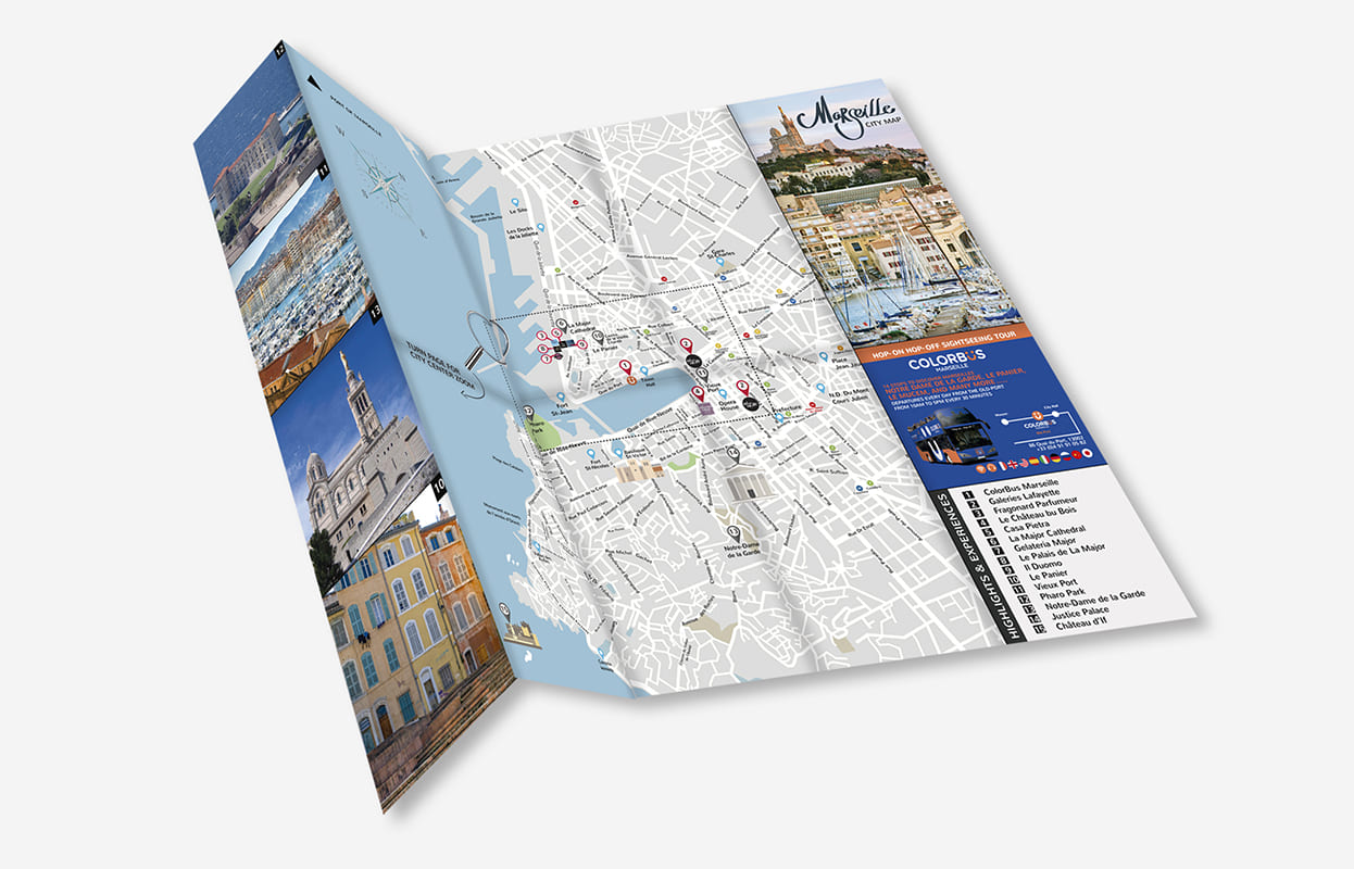 Mapa turístico de Marseille